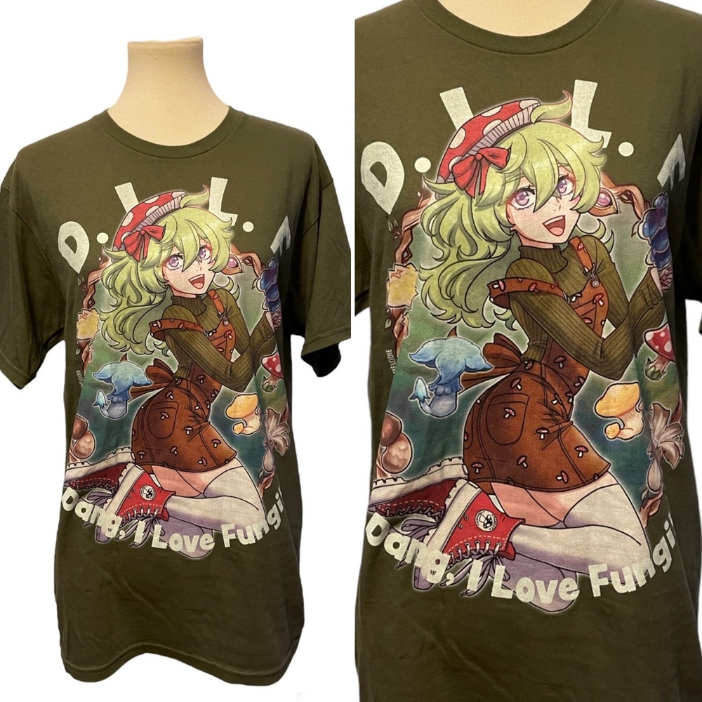 D.I.L.F Dang, I Love Fungi! Collei from Genshin Impact Manga Anime Green Medium